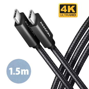 Axagon BUCM32-CM15AB SPEED+ USB-C <> USB 20Gbps/100W kabel 1,5 m