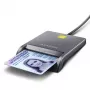 Axagon CRE-SM3T USB-A Smart / ID card płaski Reader, USB 2.0, 1,3 m, Czarny, 56 g