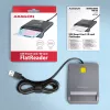 Axagon CRE-SM3T USB-A Smart / ID card płaski Reader, USB 2.0, 1,3 m, Czarny, 56 g