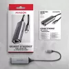 Axagon ADE-TXPD USB-C Gigabit Ethernet Adapter z PD 100W