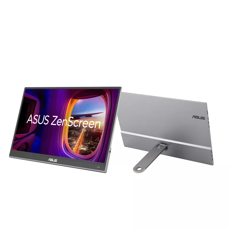 Monitor komputerowy ASUS ZenScreen MQ16AHE 39,6 cm (15,6 cala) 1920 x 1080 pikseli Full HD OLED srebrny