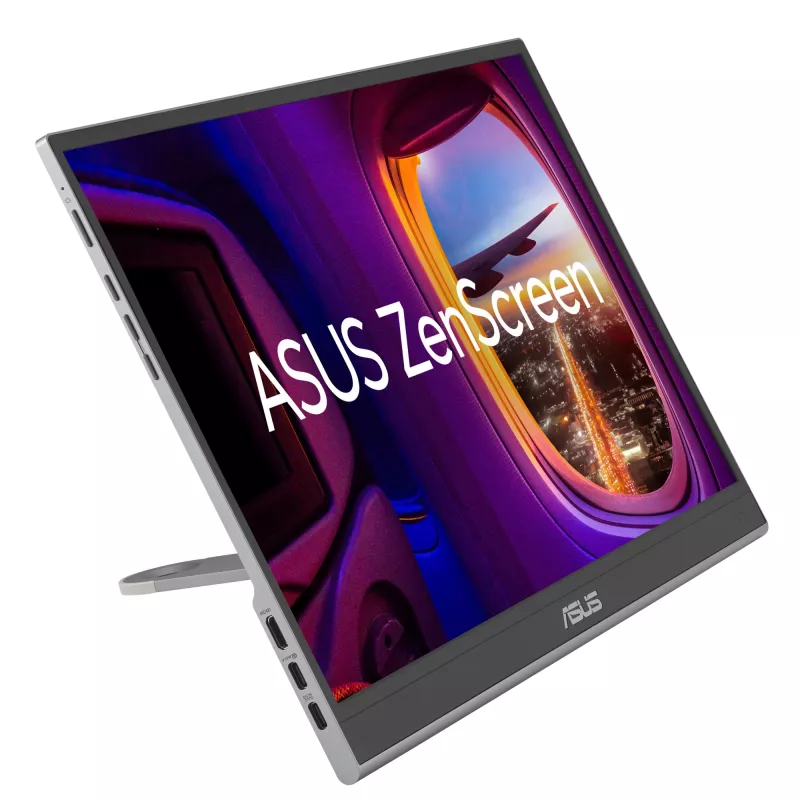 Monitor komputerowy ASUS ZenScreen MQ16AHE 39,6 cm (15,6 cala) 1920 x 1080 pikseli Full HD OLED srebrny