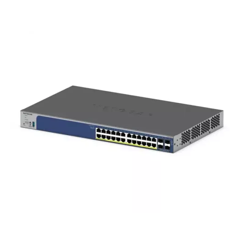NETGEAR 28-Port PoE Gigabit/10G Stackable Smart Switch (GS728TXP)