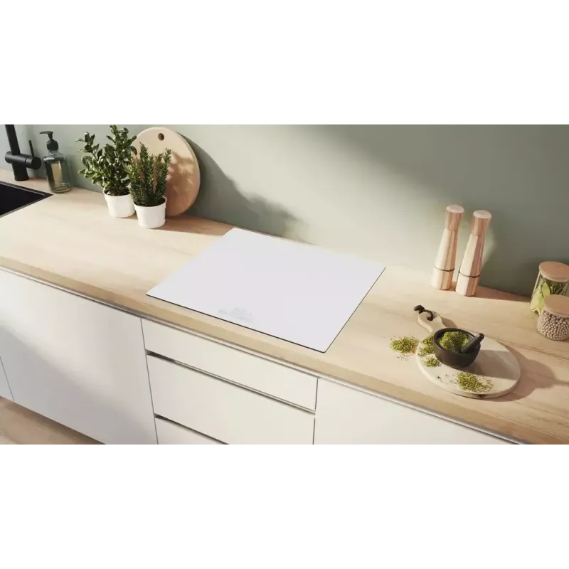 Płyta indukcyjna Bosch Serie 6 PIF612BB1E, 4-palnikowa do zabudowy, 60 cm, biała, sterowanie dotykowe