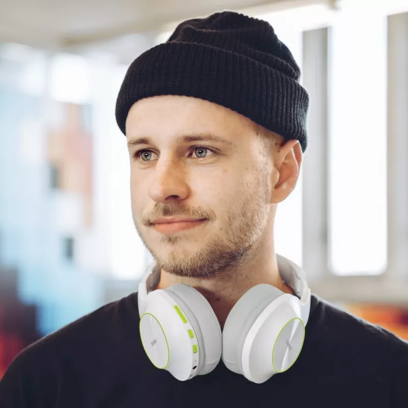 Hama Spirit Calypso II Zestaw słuchawkowy Bezprzewodowy Nagłowny Rozmowy/Muzyka Bluetooth Zielony, Szary, Biały