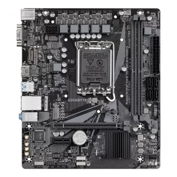Płyta główna GIGABYTE H610M H V3 DDR4 - obsługa procesorów Intel Core 14. generacji, 4+1+1 faz hybrydowych VRM, pamięci DDR4 do 3200 MHz, 1x PCIe 3.0 M.2, LAN GbE, USB 3.2 Gen 1