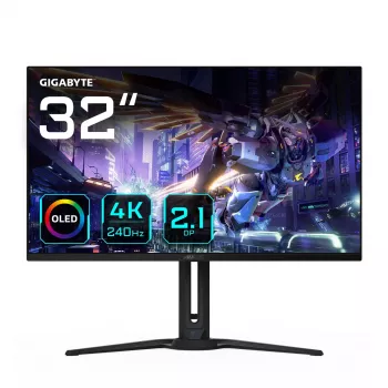 32” GIGABYTE AORUS FO32U2P OLED Gaming Monitor – 3840×2160 UHD, 240Hz, 0,03ms, 250 cd/m², KVM, DisplayPort 2.1