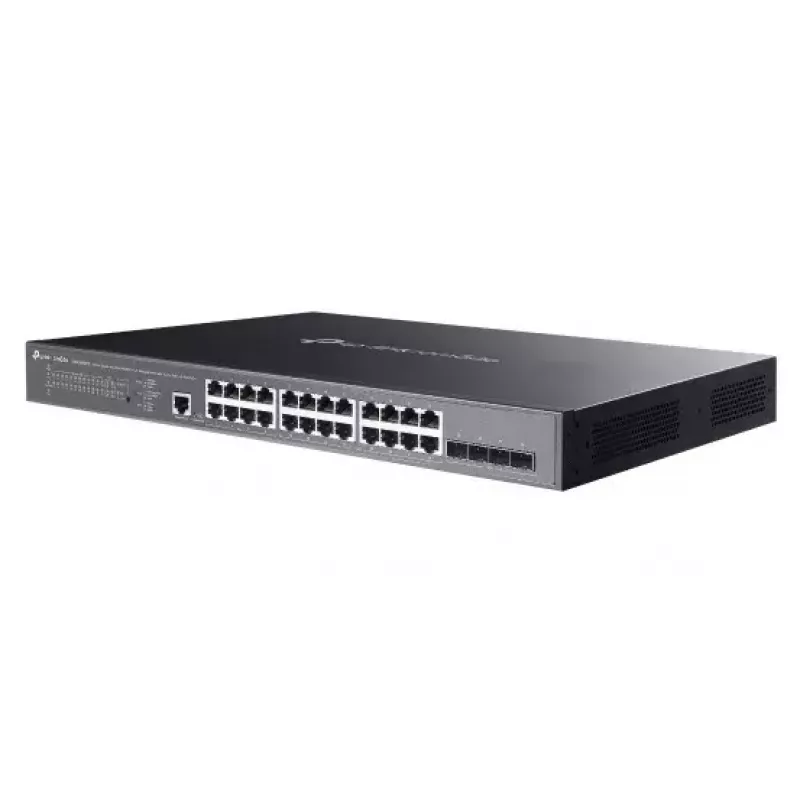 TP-Link Omada SG3428XMPP przełącznik sieciowy zarządzalny L2+ Gigabit Ethernet (10/100/1000) Power over Ethernet (PoE) 1U czarny