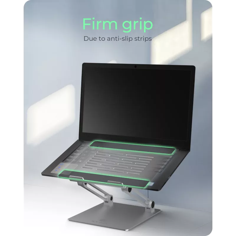 ICY BOX IB-NH300 Podstawka pod laptopa Srebrna 43.2 cm (17 cali)