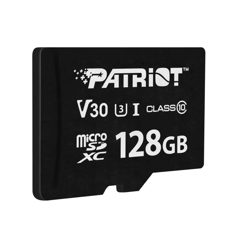 Karta pamięci MicroSDXC PATRIOT VX Series 128 GB UHS-I U3 V30 Klasa 10 — odczyt 90 MB/s, zapis 80 MB/s