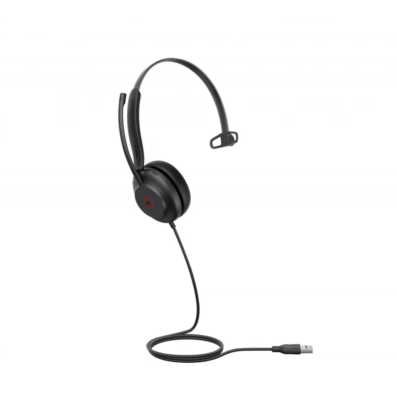 Yealink UH35 Mono Teams USB-A Headset, przewodowy, 20 - 20000 Hz, Biuro/Call center, 96,5 g, Headset, Czarny