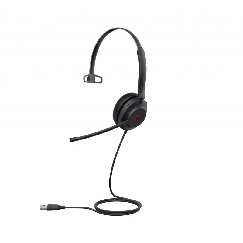 Yealink UH35 Mono Teams USB-A Headset, przewodowy, 20 - 20000 Hz, Biuro/Call center, 96,5 g, Headset, Czarny