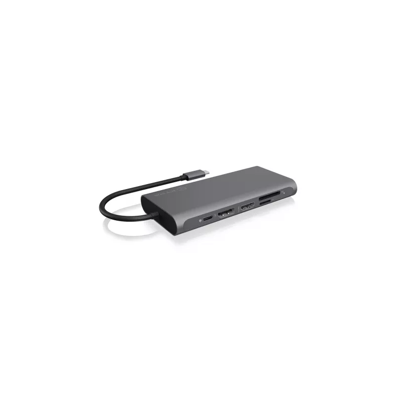 ICY BOX IB-DK4050-CPD Wired USB 3.2 Gen 1 (3.1 Gen 1) Type-C Antracyt