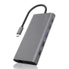 ICY BOX IB-DK4050-CPD Wired USB 3.2 Gen 1 (3.1 Gen 1) Type-C Antracyt
