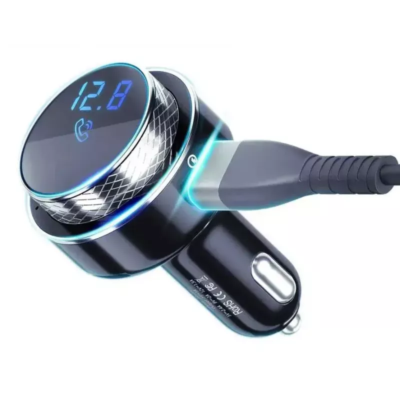 Nadajnik FM 3MK Hyper Car 87,5 – 99,8 MHz USB Czarny