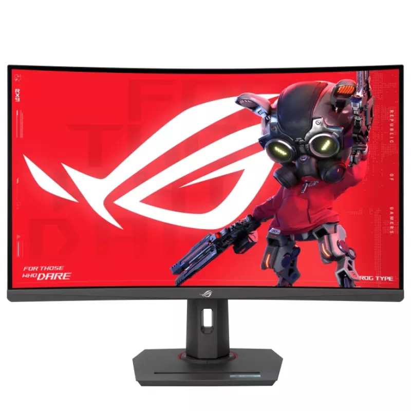 ASUS ROG Strix XG32WCS monitor komputerowy 80 cm (31,5 cala) 2560 x 1440 pikseli Quad HD LED Czarny