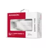 Ładowarka sieciowa Axagon ACU-PD20W 1x QC3.0/AFC/FCP/PD USB-C 20W biała