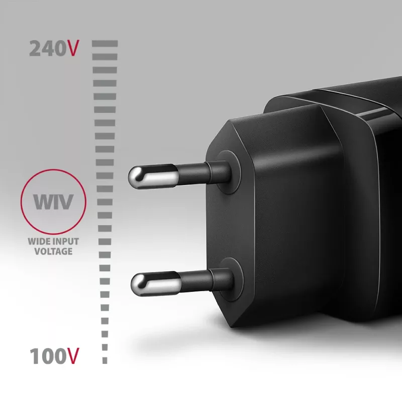 Axagon ACU-PD30 PD3.0 & QC4+ 1x OUTPUT ładowarka sieciowa 30W, Wewnętrzna, AC, Czarna