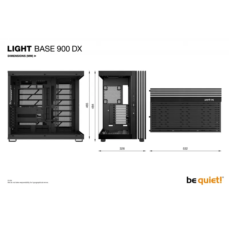 be quiet LIGHT BASE 900 DX Czarny Full Tower