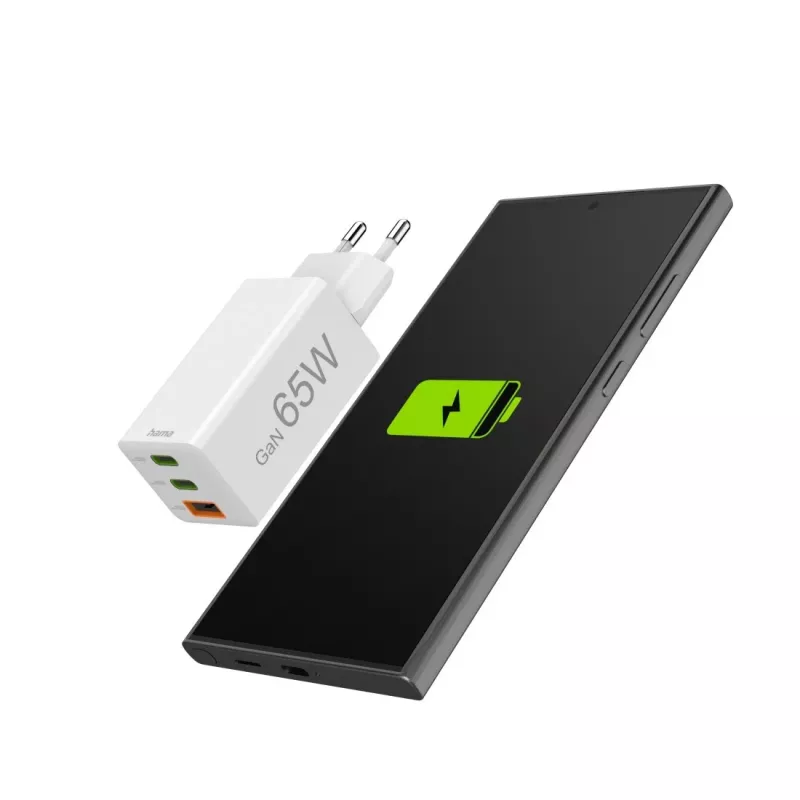 Hama 00201996 ładowarka do urządzeń mobilnych Smartfon Biały AC Szybkie ładowanie Wewnętrzna, Zewnętrzna