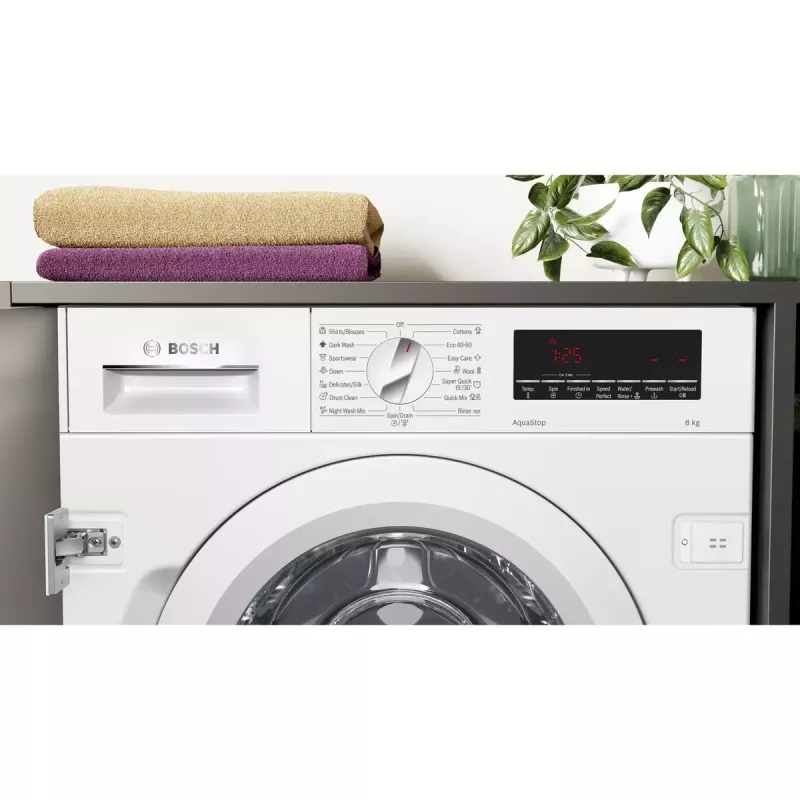 Bosch Serie 8 WIW28542EU pralka ładowana od przodu 8 kg 1400 obr./min biała