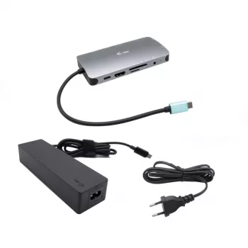 i-tec Metal USB-C Nano Dock HDMI/VGA z LAN + Ładowarka 100 W