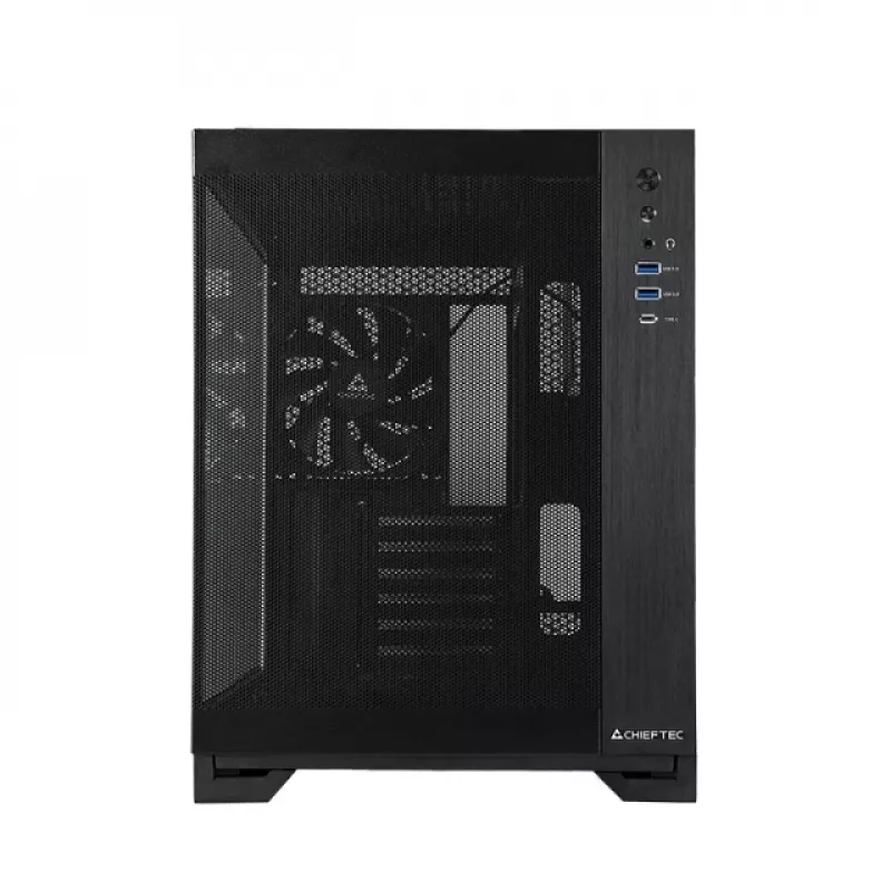 Chieftec mATX Case GM-30B-M-OP, czarna, Cube