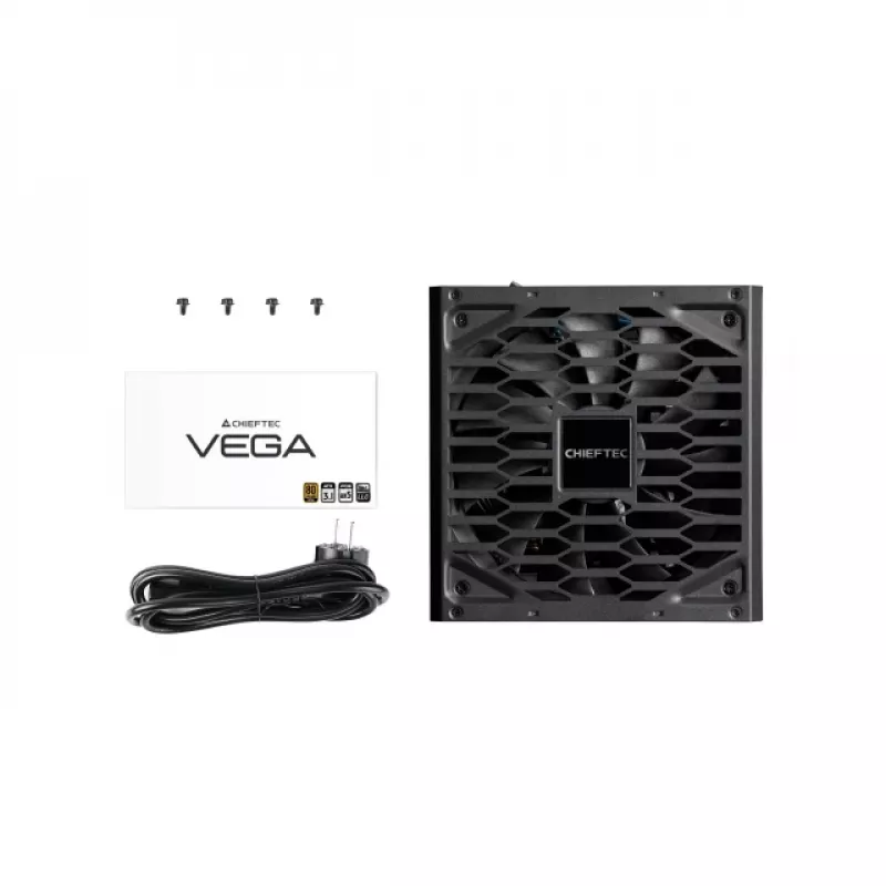 Zasilacz Chieftec Vega 750W Series PPG-750-S 20+4 pin ATX ATX Czarny