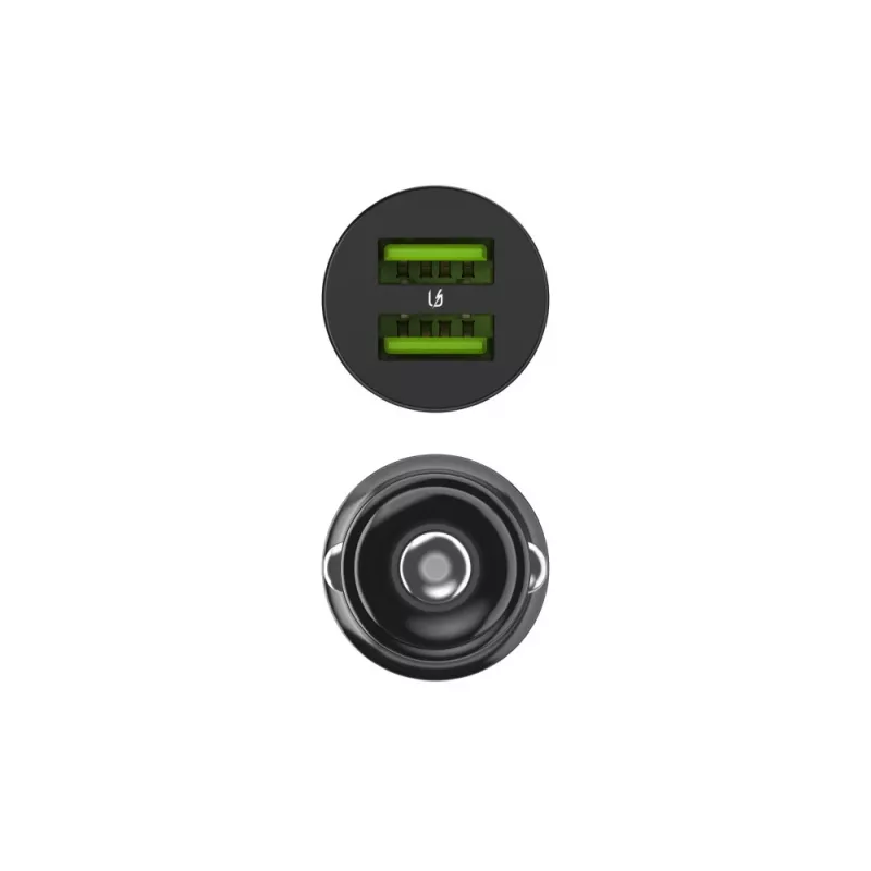 Ładowarka samochodowa/wewnętrzna zielony Cell CADM-GC-36AA 36W 2x USB-A Czarna do źródła zasilania 3,6–12V