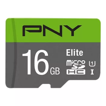 Karta pamięci PNY Micro SD Elite 16GB Class 10 UHS-I U1 + adapter SD, odczyt 100 MB/s