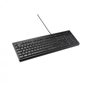 Kensington K63727WW, Pełnowymiarowa (100%), Przewodowa, USB, Membranowa, QWERTY, Czarna