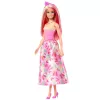 Barbie A Touch of Magic lalka królewska z różowymi i blond włosami, spódniczką w motyle i akcesoriami