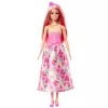 Barbie A Touch of Magic lalka królewska z różowymi i blond włosami, spódniczką w motyle i akcesoriami