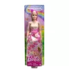 Barbie A Touch of Magic lalka królewska z różowymi i blond włosami, spódniczką w motyle i akcesoriami