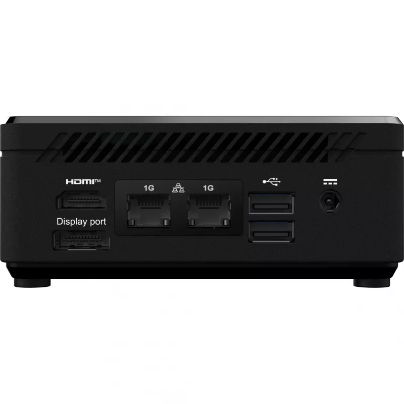 MSI Cubi N ADL S-078EU Intel® N N100 4 GB DDR4-SDRAM 128 GB SSD Windows 11 Pro Mini PC Czarny