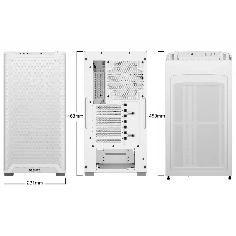 be quiet PURE BASE 501 Airflow Window biały Midi Tower