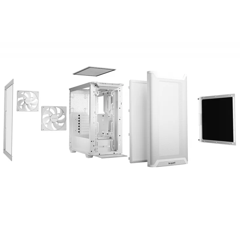 be quiet PURE BASE 501 Airflow Window biały Midi Tower