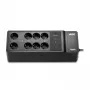 APC Back-UPS, 500VA/300W montaż na podłodze/ścianie, 230V, 8x gniazda CEE 7/3 Schuko, port USB typu A, wymienialna bateria