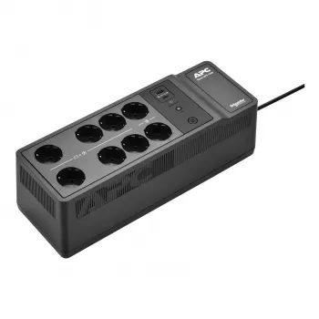 APC Back-UPS, 1050VA/600W do montażu na podłodze/ścianie, 230V, 8 gniazd Schuko CEE 7/3, port USB typu A+C, wymienialna bateria