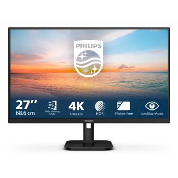 Philips 27E1N1800A/00 monitor komputerowy 68.6 cm (27 cali) 3840 x 2160 pikseli 4K Ultra HD LED Czarny