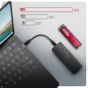 Axagon EEM2-20G USB-C 20Gbps - M.2 NVMe SSD ARMORED box, obudowa SSD, M.2, M.2, NVMe-oF, PCI Express, 20 Gbit/s, łączność USB, czarny