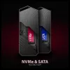 Axagon EEM2-GAM zewnętrzna metalowa obudowa USB-C 10 Gb/s dla dysków SSD M.2 NVMe i SATA. Beznarzędziowa