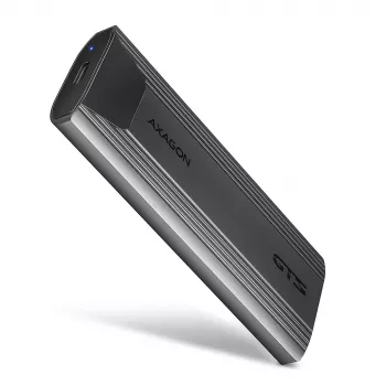 Axagon EEM2-GTS2 Zewnętrzna metalowa obudowa USB-C 10Gbps na dyski M.2 NVMe i SATA. Bezśrubowa
