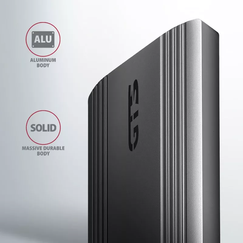 Axagon EEM2-GTS2 Zewnętrzna metalowa obudowa USB-C 10Gbps na dyski M.2 NVMe i SATA. Bezśrubowa