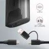 Axagon EEM2-GTS2 Zewnętrzna metalowa obudowa USB-C 10Gbps na dyski M.2 NVMe i SATA. Bezśrubowa