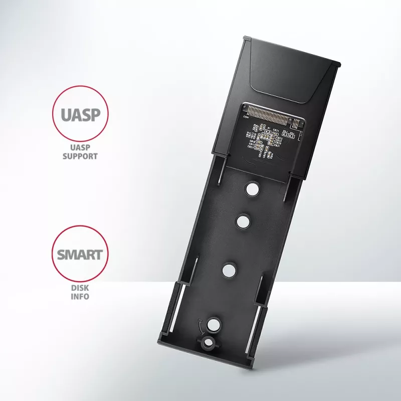 Axagon EEM2-GTS2 Zewnętrzna metalowa obudowa USB-C 10Gbps na dyski M.2 NVMe i SATA. Bezśrubowa