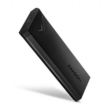Axagon EEM2-UB2 Zewnętrzna metalowa obudowa USB-C 10Gbps dla dysków M.2 NVMe SSD. Czarna