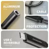 Axagon ADA-HCPD USB-C na jack 3,5 mm – adapter audio Hi-Res DAC, 384 kHz/32 bity, PD 60 W 3 A