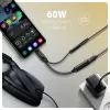 Axagon ADA-HCPD USB-C na jack 3,5 mm – adapter audio Hi-Res DAC, 384 kHz/32 bity, PD 60 W 3 A