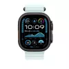 Przedłużka paska Apple 49 mm Ice niebieski Ocean Band – wykończenie z czarnego tytanu